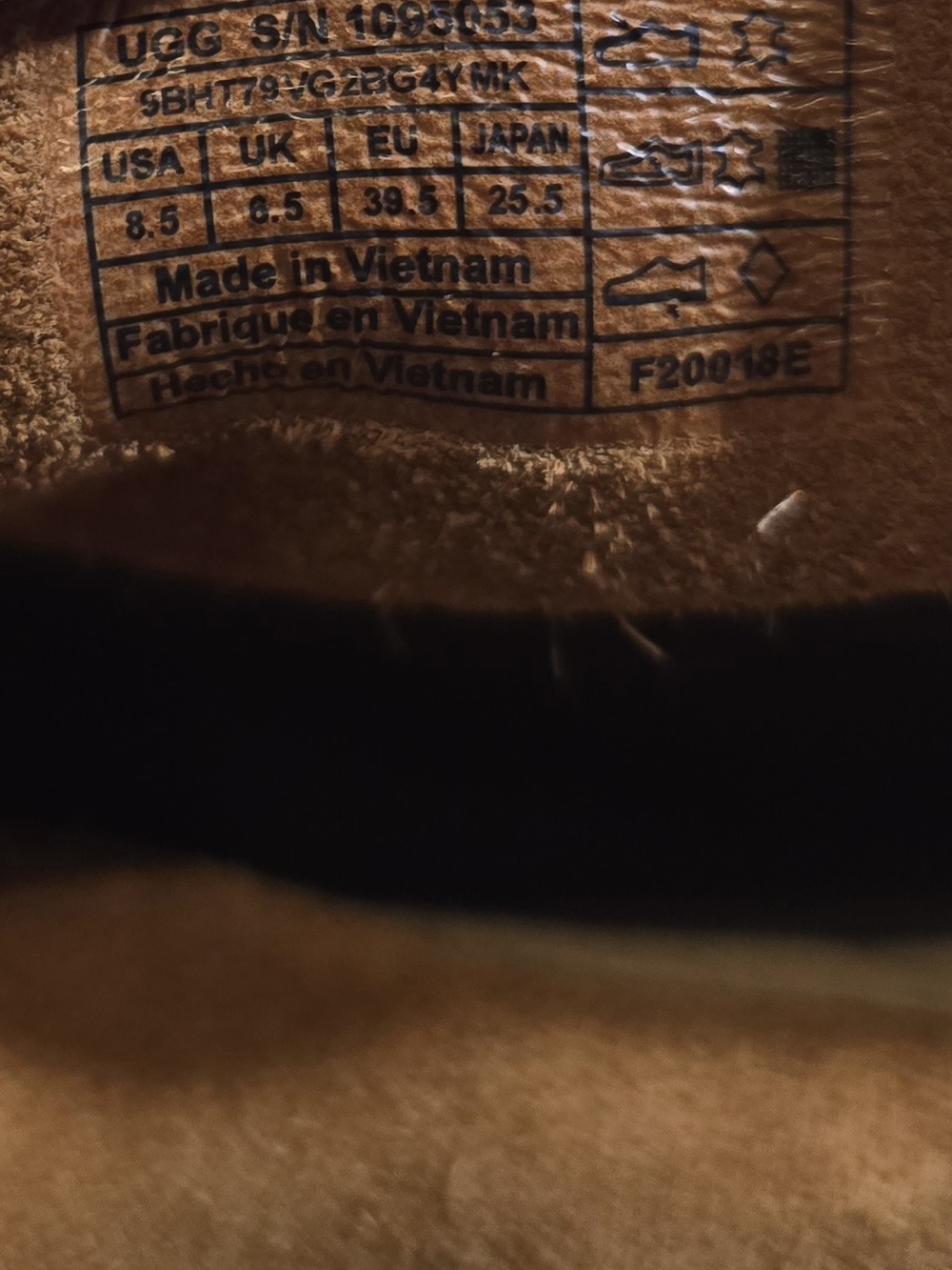 UGG Bandara Chestnut Suede Western Ankle Boots Size 8.5 Worn Once - Picture 8 of 9